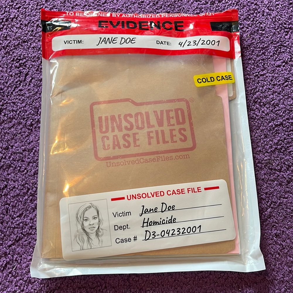 Unsolved case files. Murder mystery detective game.